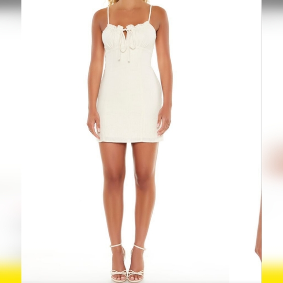 Forever 21 Dresses & Skirts - Super cute runched top cani mini dress.... BRAND NEW WITH TAGS!